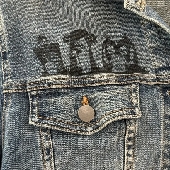 Disney The Night Before Christmas Denim jacket Halloween - Picture 4 of 6